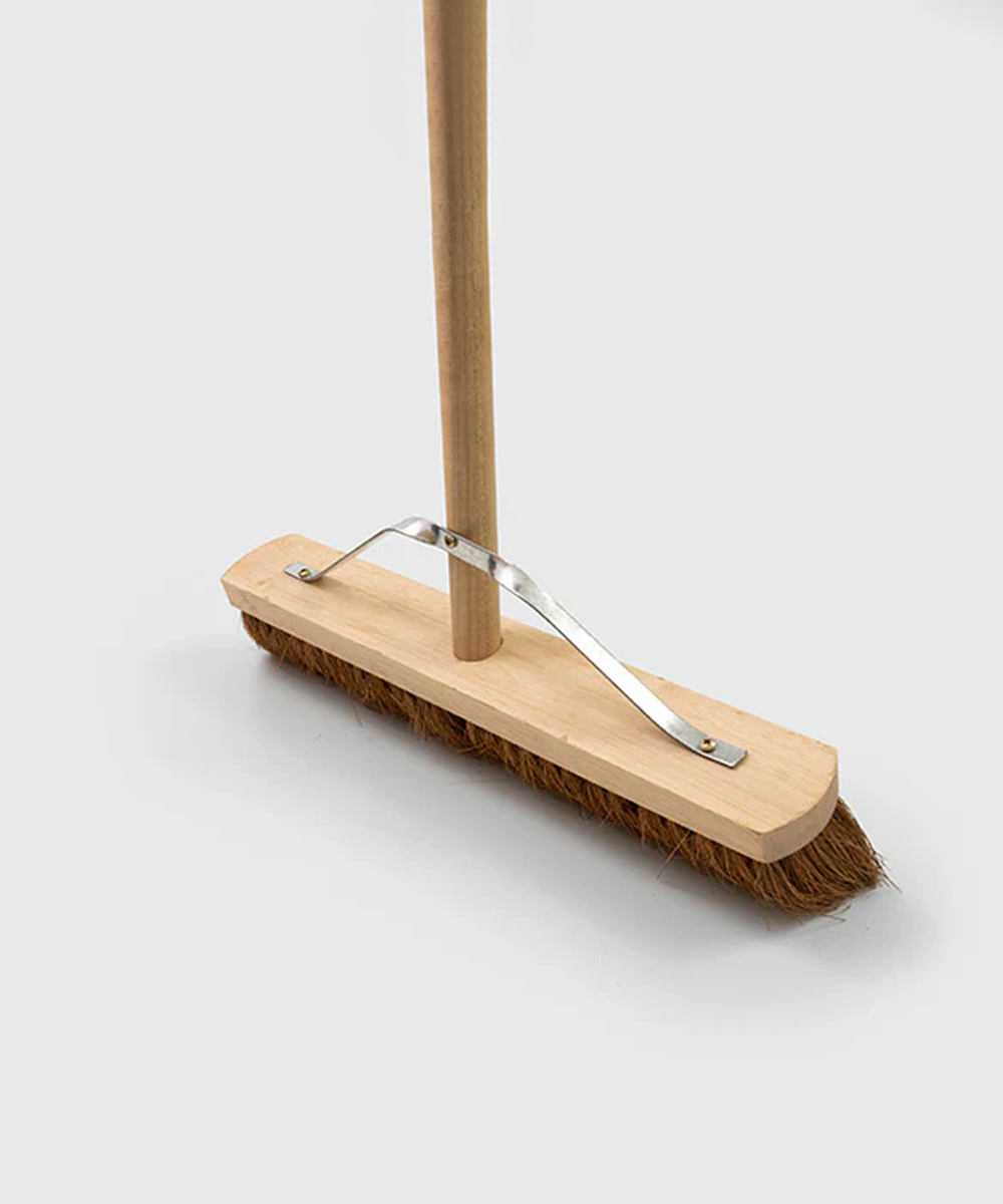 Everyday Wooden Platform Broom With Handle - Soft